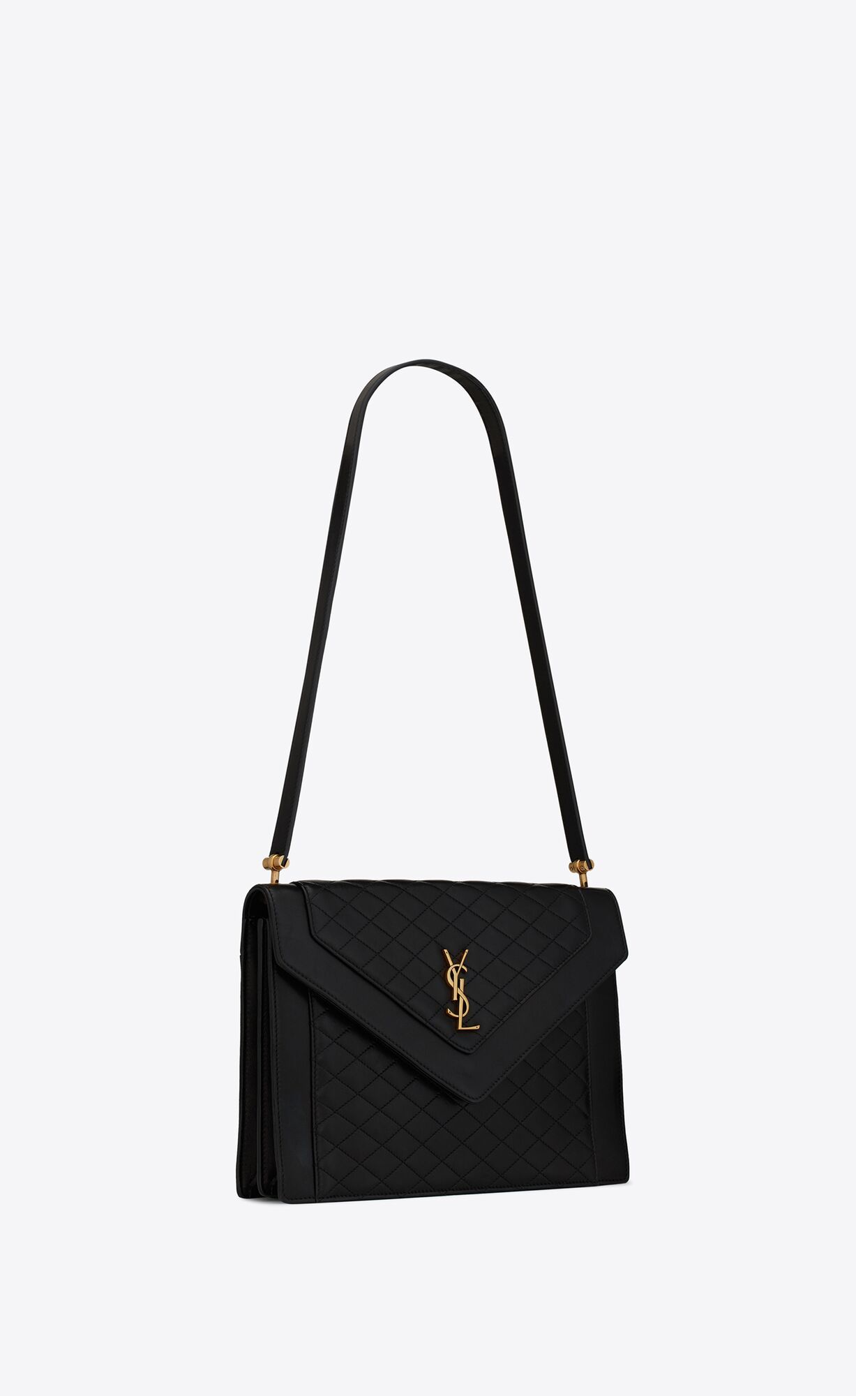 Saint Laurent Gaby Envelope Bag In Black