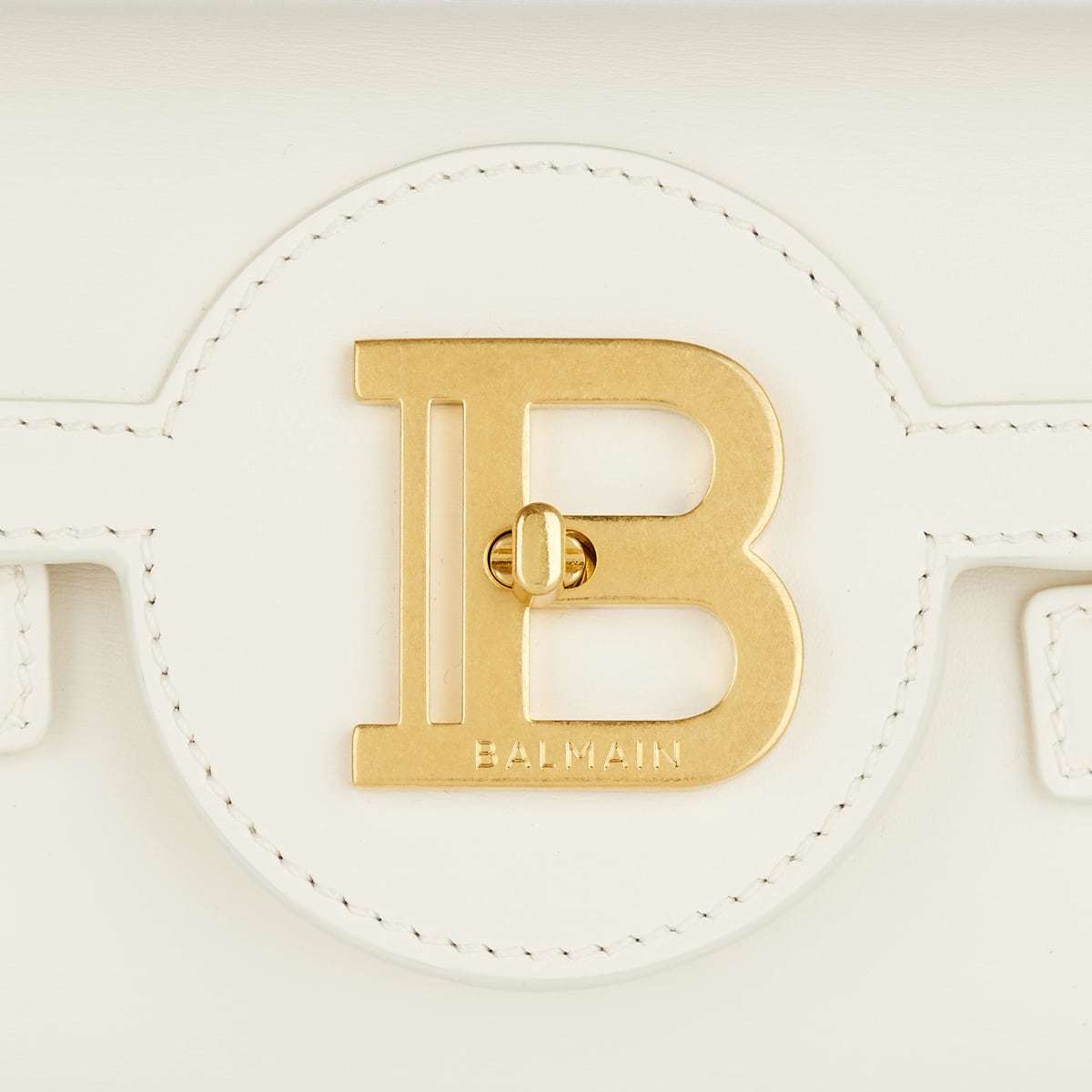 Balmain Logo Shoulder Bag In White