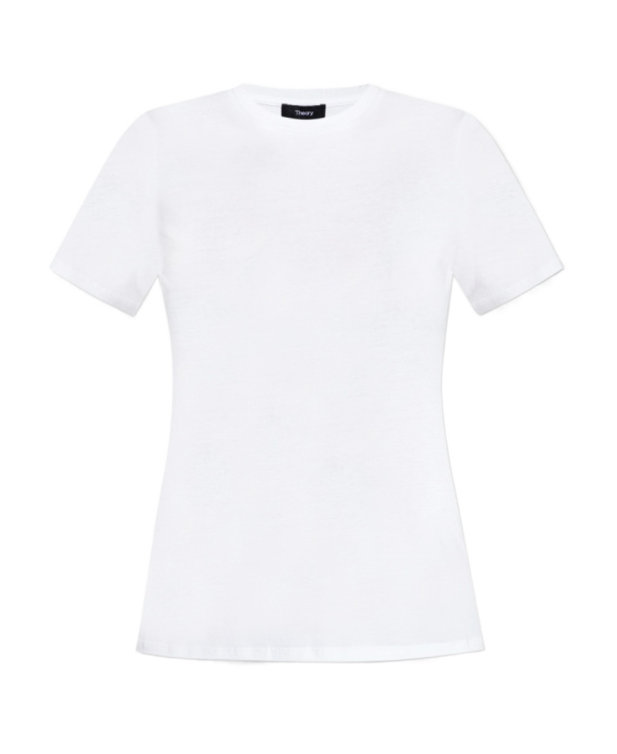 Theory Short-sleeve Pima Cotton T-shirt In White