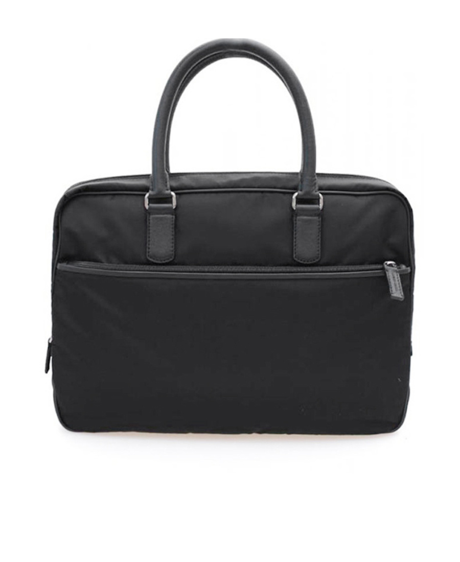 Giorgio Armani Logo Handbag In Black
