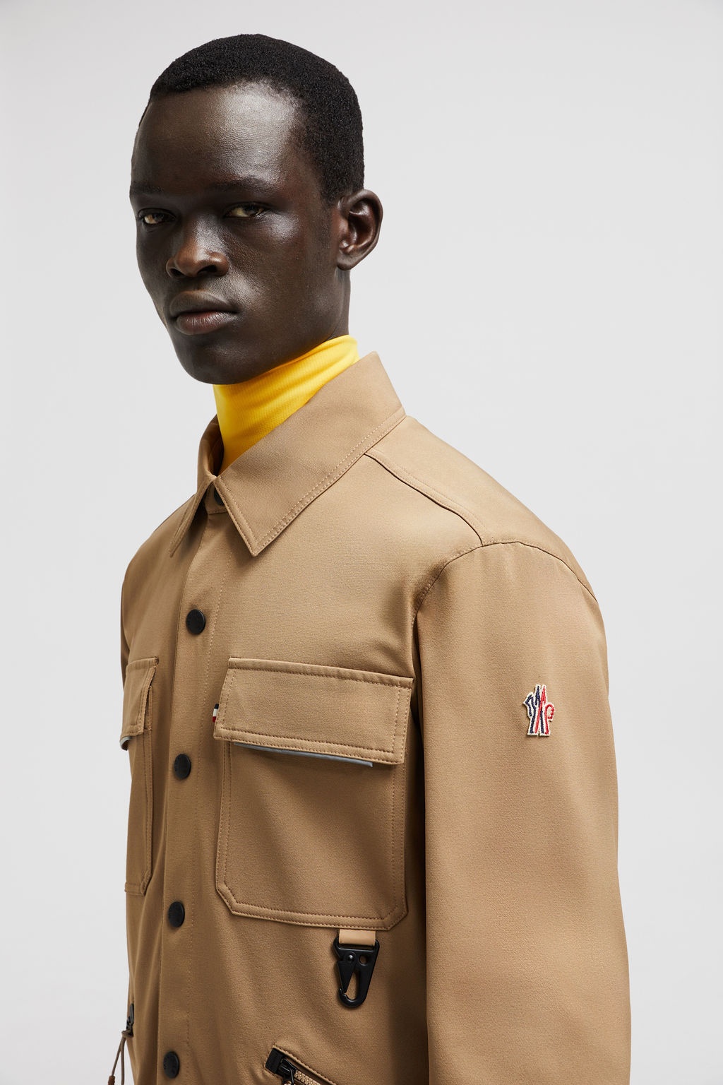Moncler Veste-chemise Vadret In Green
