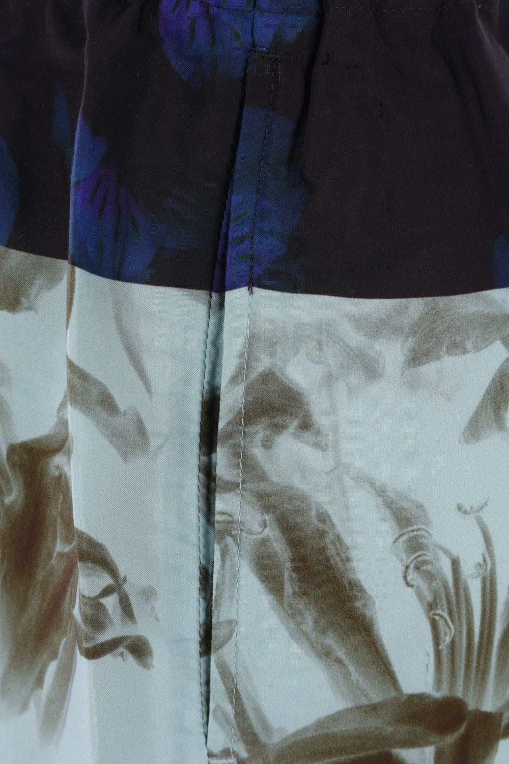 Dries Van Noten Floral Printed Drawstring Shorts In Blue