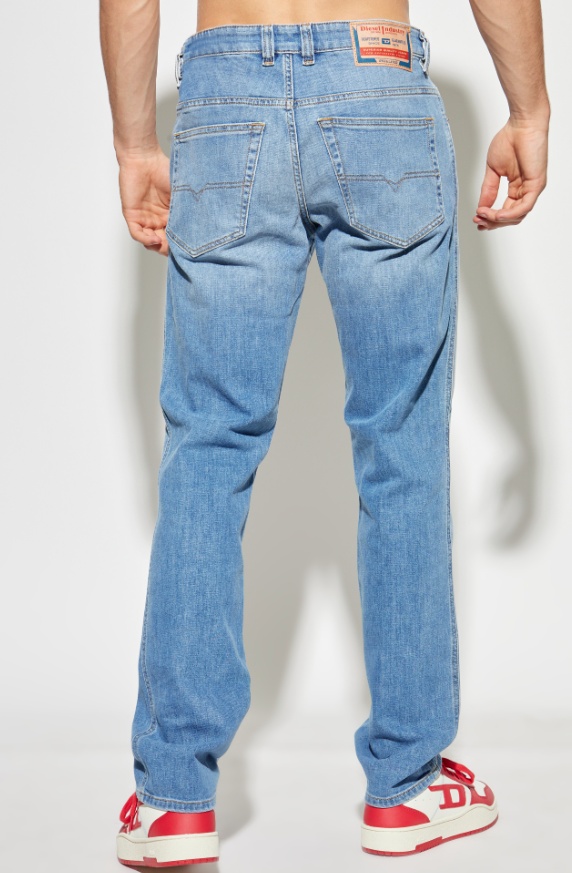 Diesel Mens Blue 1993 D-vyl Straight-leg Denim Jeans In Blue