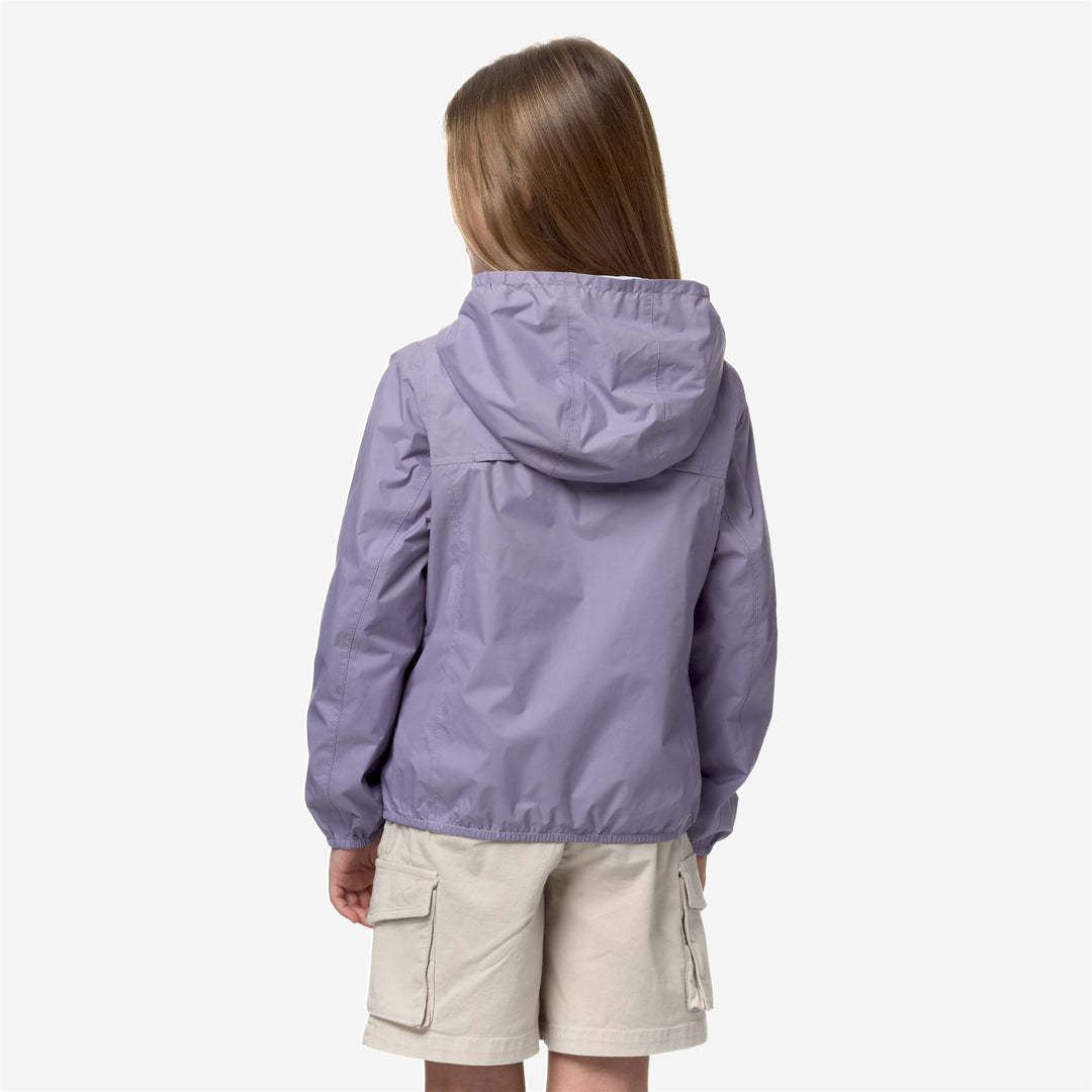 K-way Kids Lily Reversible Zipped Hooded Jacket In White
