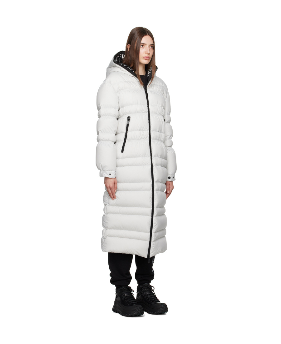 Moncler Gray Tumen Down Coat In Gray