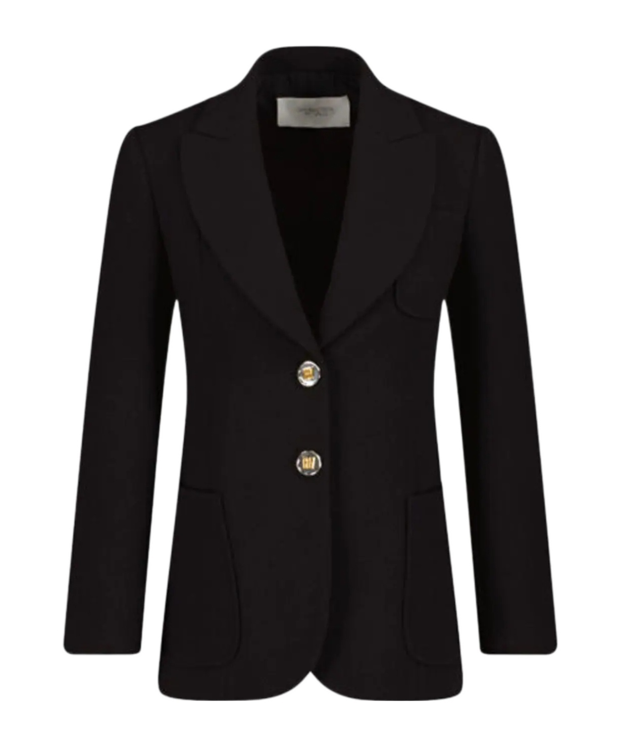 Giambattista Valli Long-sleeved Suit Coat In Black