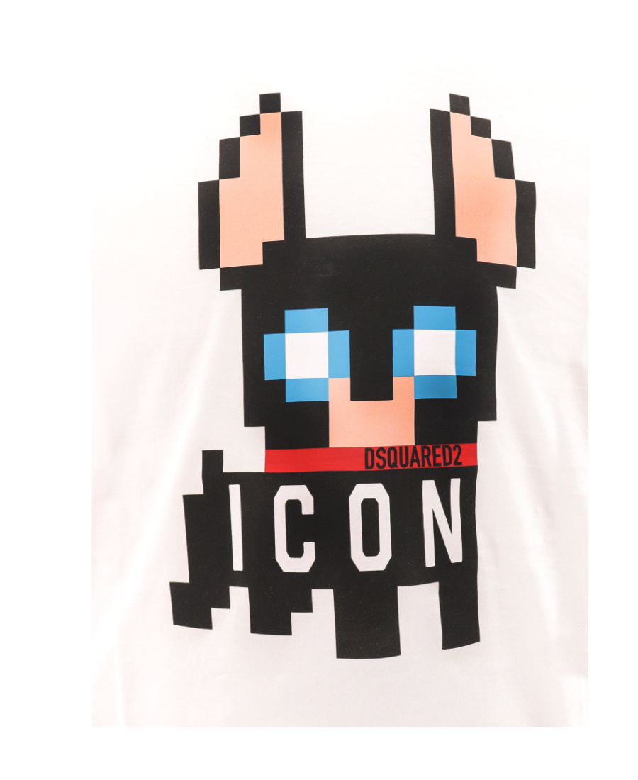 Dsquared2 Icon Pixel-print T-shirt In Black