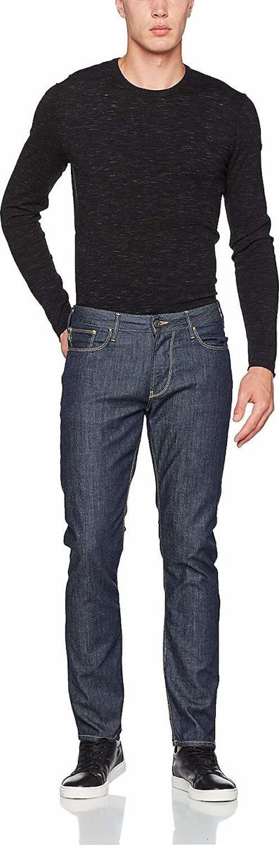 Armani Jeans Logo Jeans In Black
