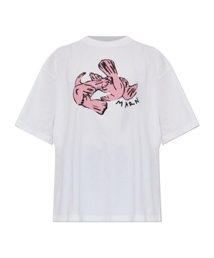 Marni Crew Neck T-shirt In White