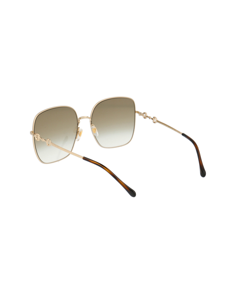 Gucci Square Frame Sunglasses In Nude