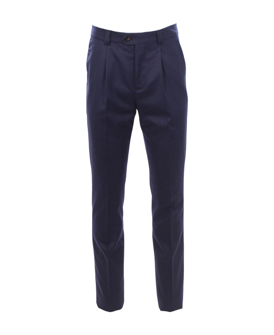 Brunello Cucinelli Wool Casual Pants In Black