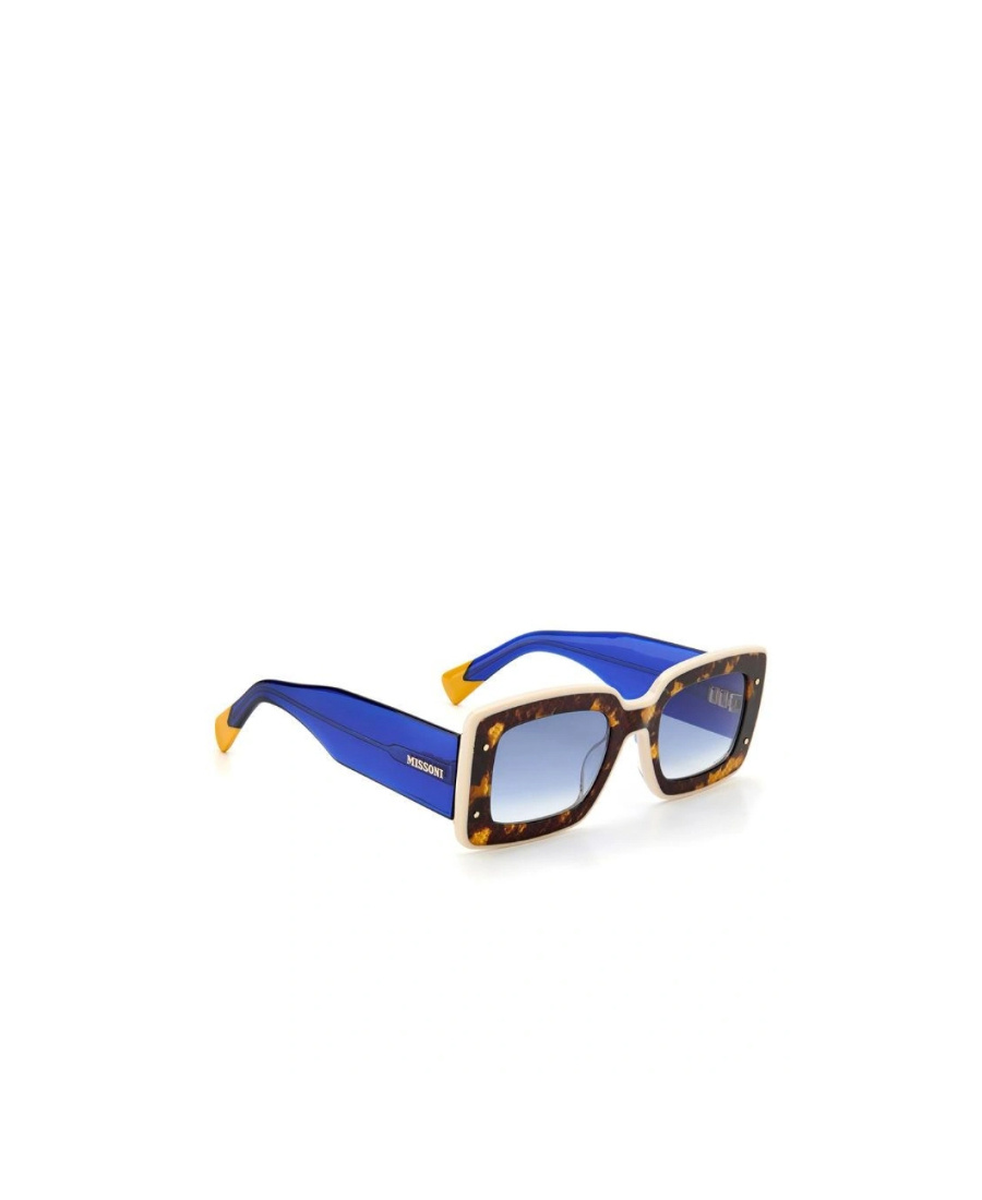 Shop Missoni Tortoiseshell Rectangular Sunglasses In Blue