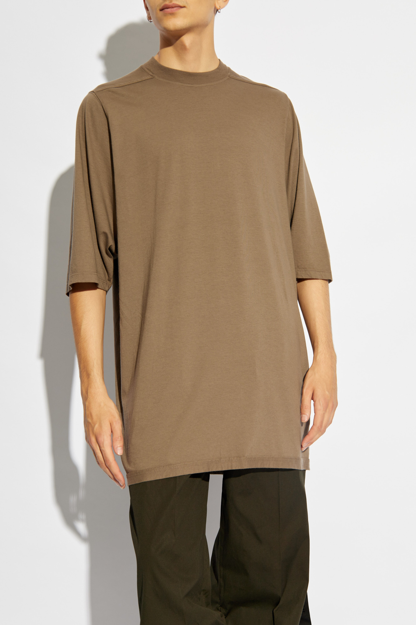 Rick Owens Drkshdw Short-sleeved T-shirt In Brown