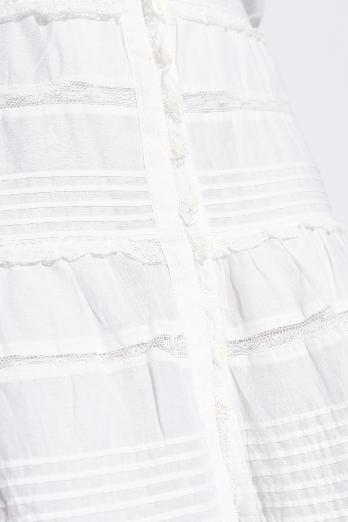 Isabel Marant Étoile White Cotton Voile Dusta Long Skirt In White