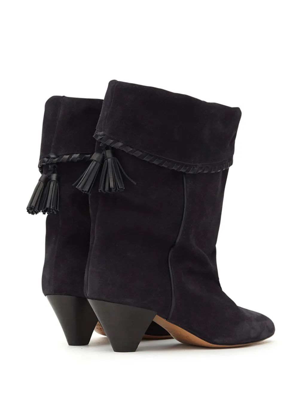 Isabel Marant Dalby 55 Mid-calf Suede Boots In Black