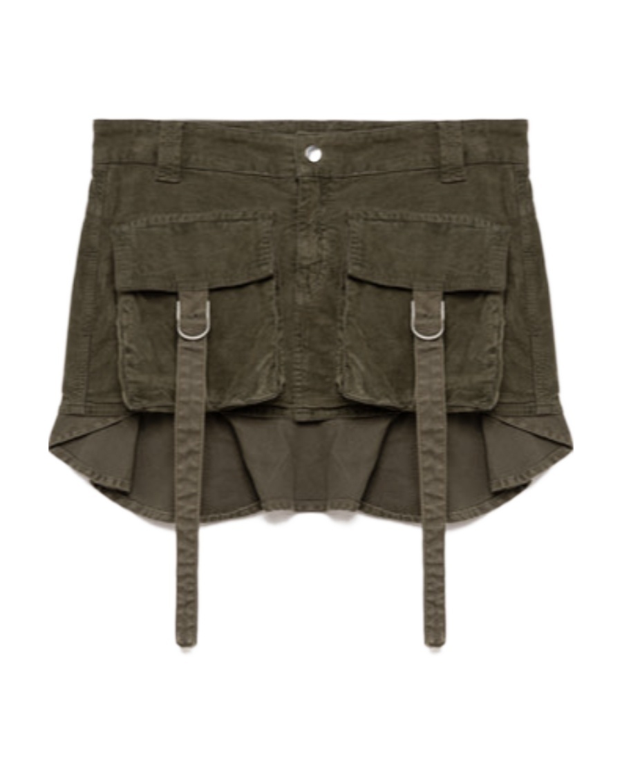 Blumarine Multiple-pocket Skirt In Brown