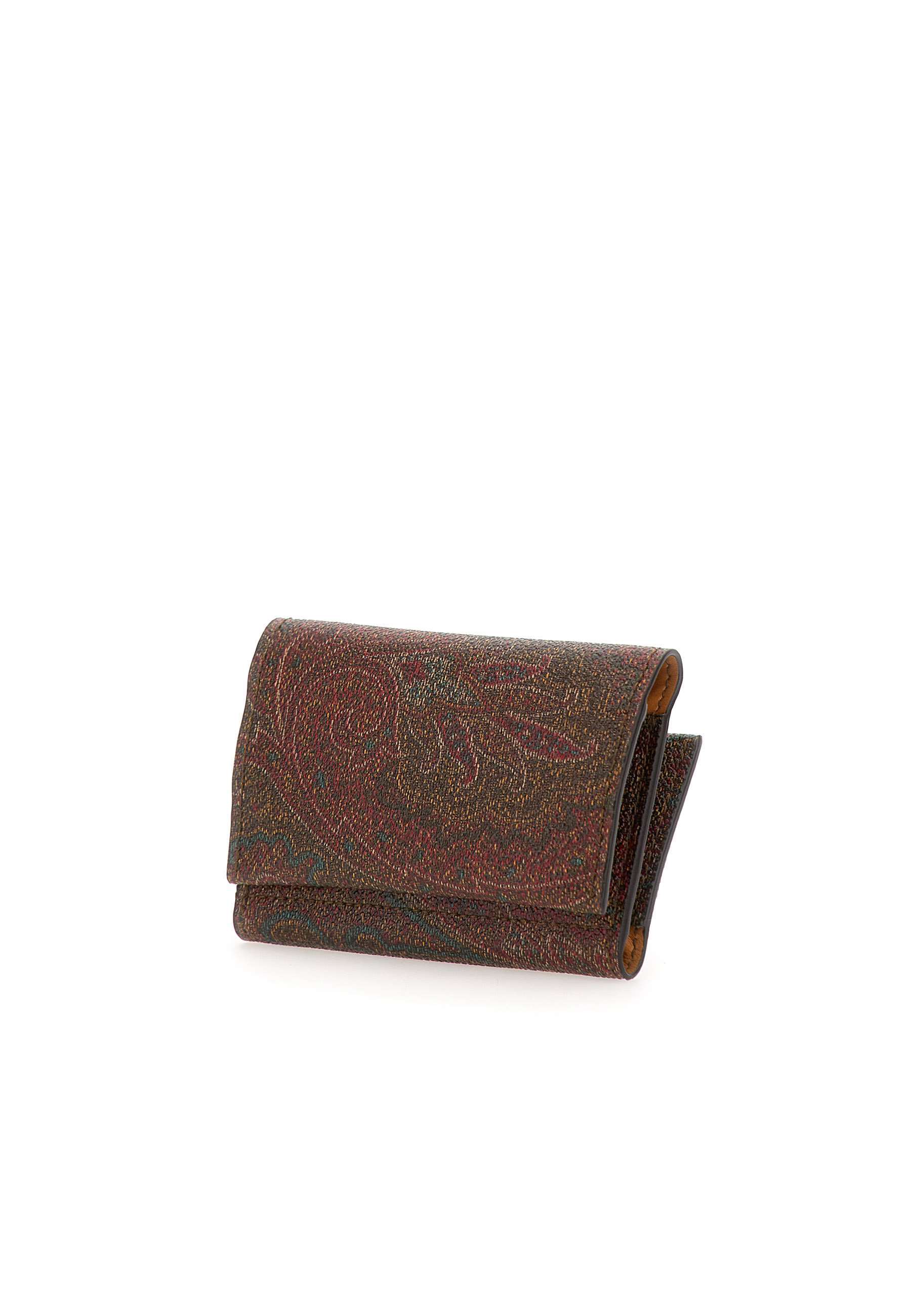 Etro Jacquard Wallet In Multi
