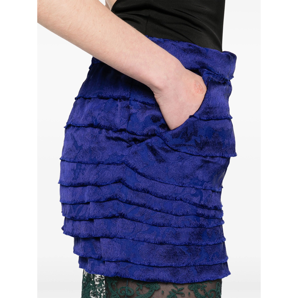 Saint Laurent Women's Jacquard Mini Skirt