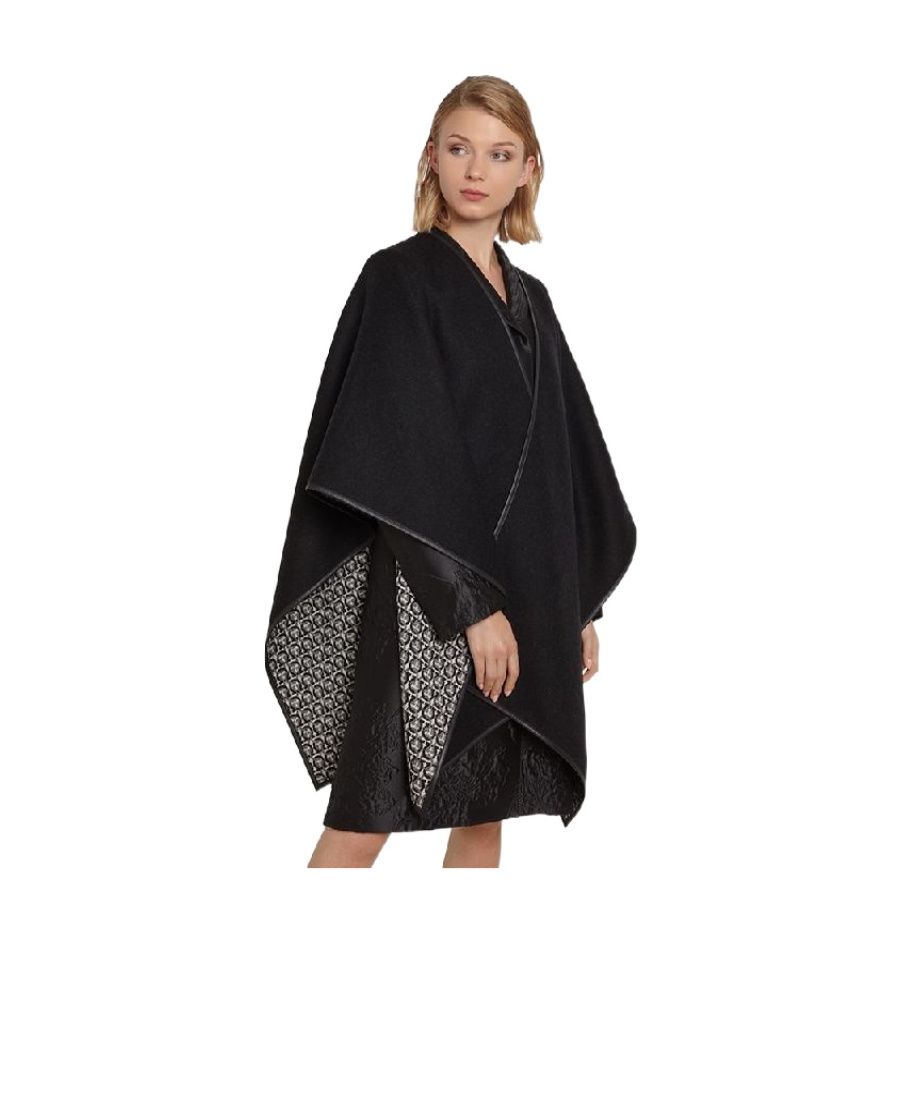 Ferragamo Gancini Cape In Black
