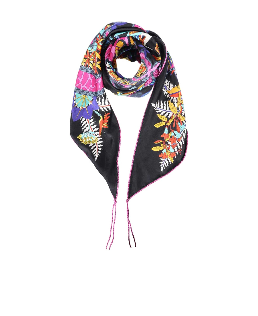 Ferragamo Amo Printed Logo Scarf In Multi