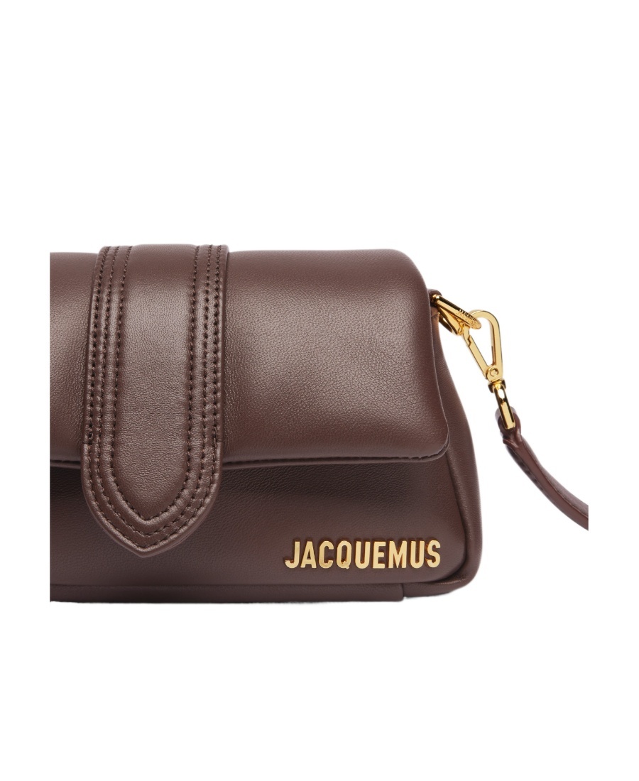Jacquemus Le Petit Bambinou Bag Woman Brown In Leather In Brown