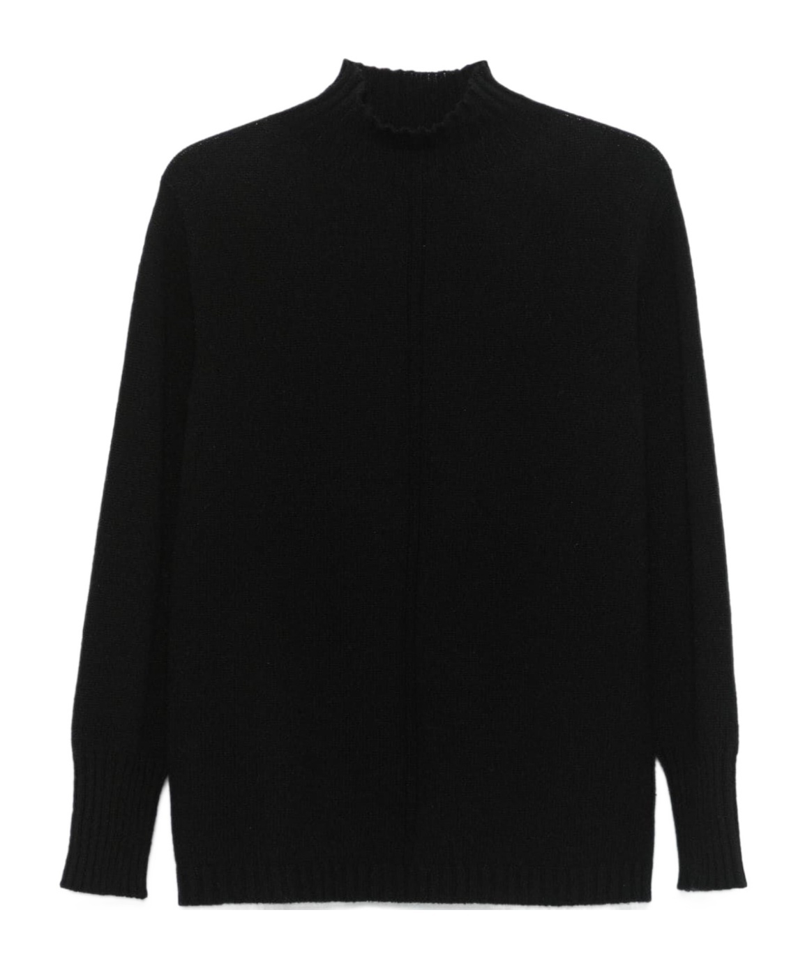 Drumohr Turtleneck Long-sleeve Sweater In Black