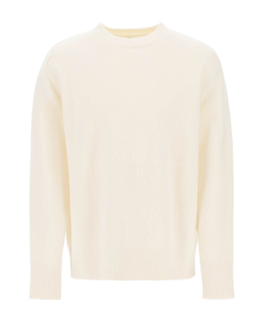 Oamc Logo Intarsia-knit Wool Jumper In White