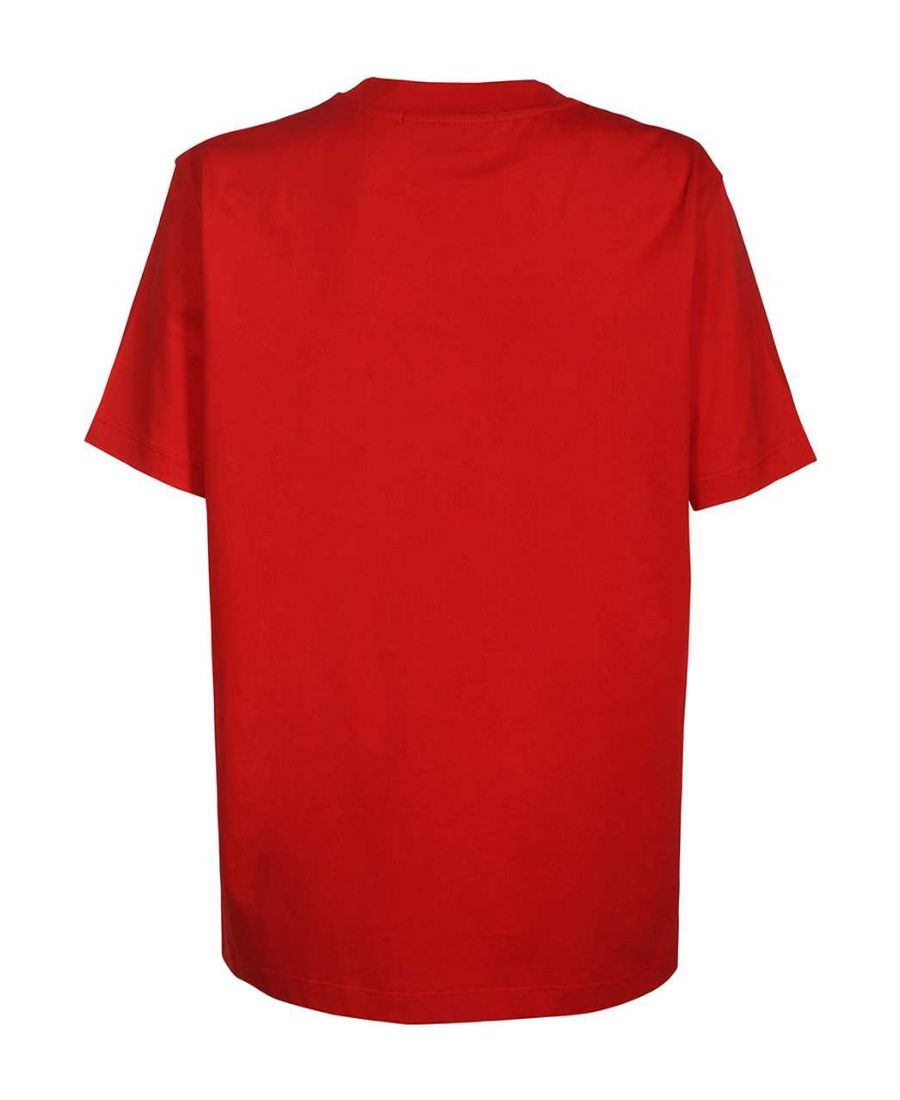 Msgm Logo Short-sleeved T-shirt In Red