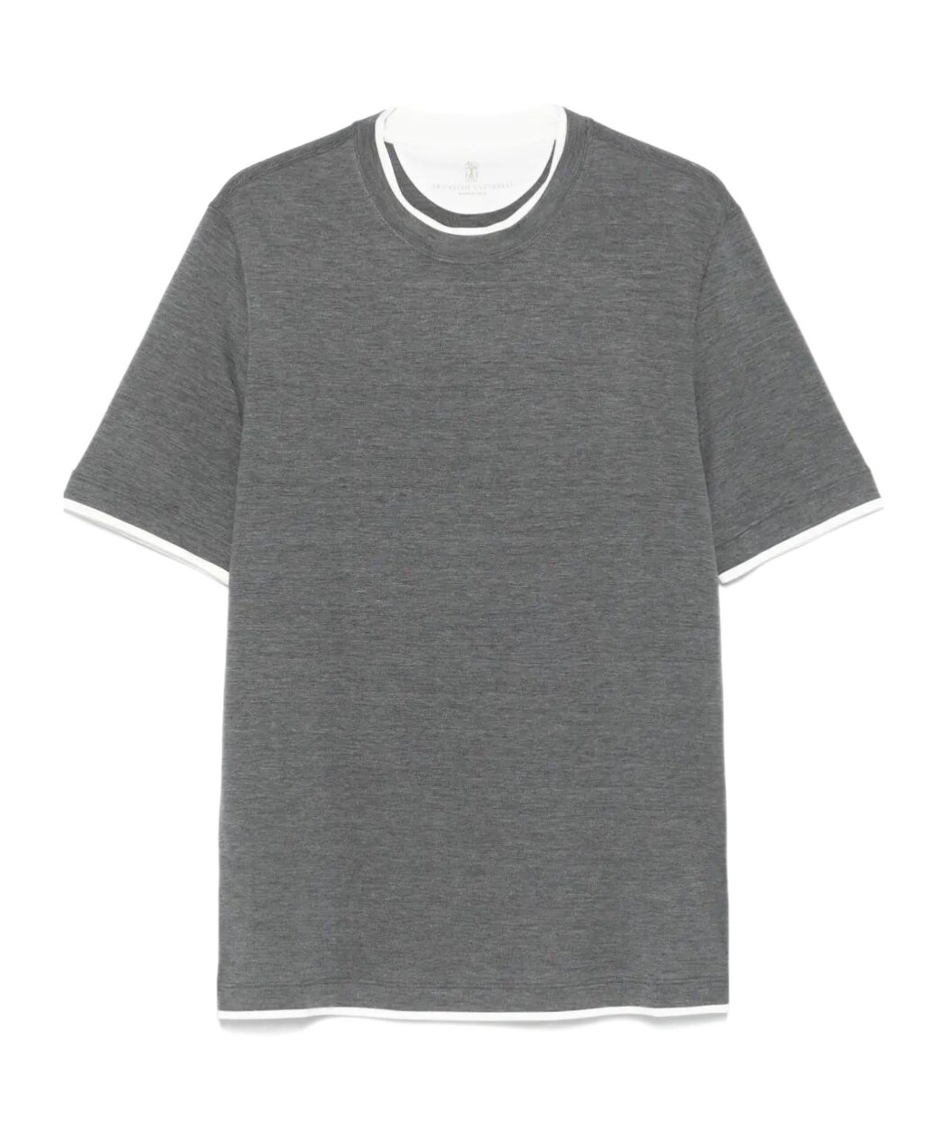 Brunello Cucinelli Crew-neck T-shirt With Faux-layering