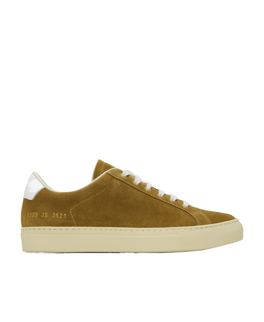 Common Projects Serial Number Embossed Low-top Casual Shoes In Brown