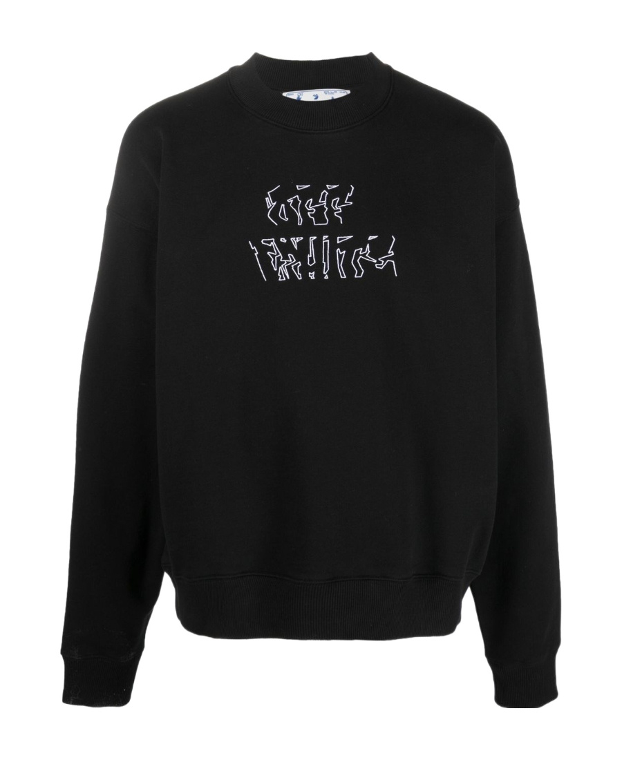 Off-white Arrows-motif Long-sleeve Sweatshirt In Black