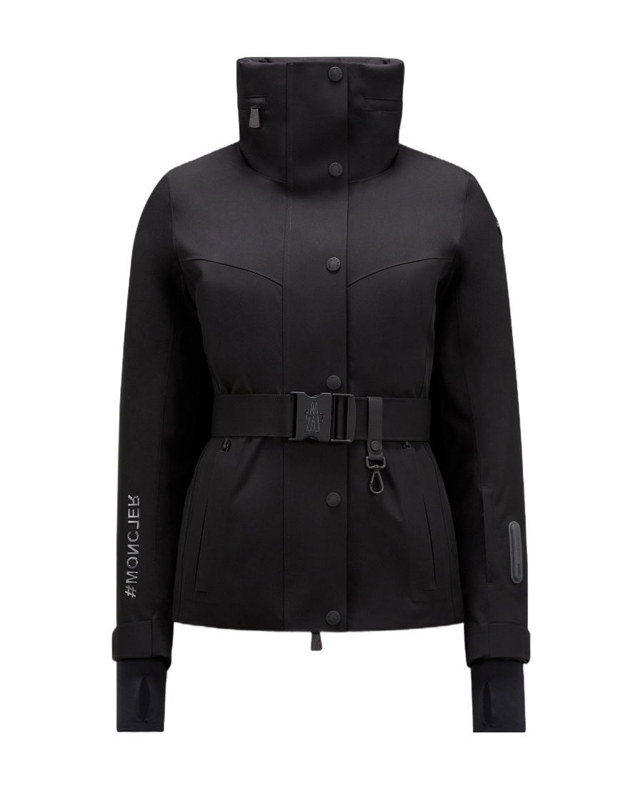 Moncler Hainet Belted Ski Jacket In Black
