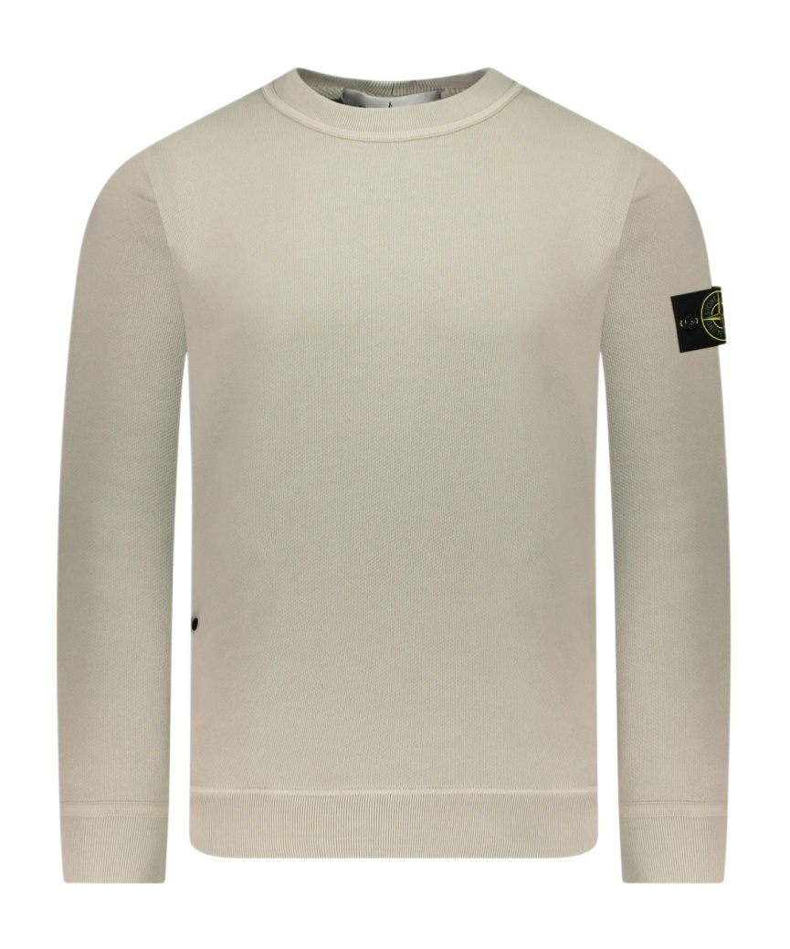 Stone Island Wool-blend Crew-neck Sweater In Nude