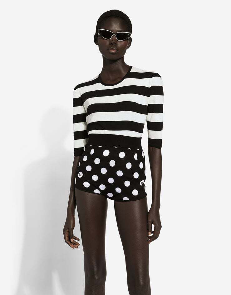Dolce & Gabbana High Waist Shorts In Black
