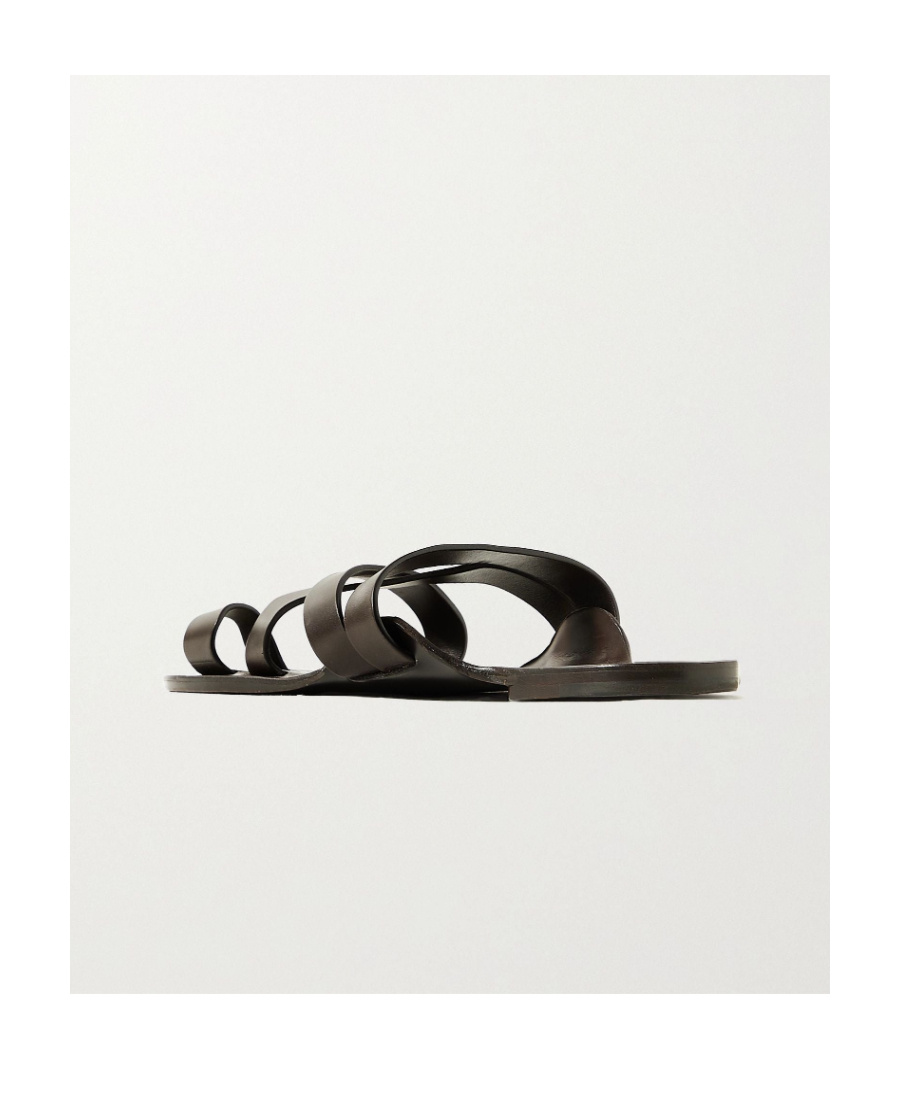 The Row Hollow-out Details Flip-flops In Black