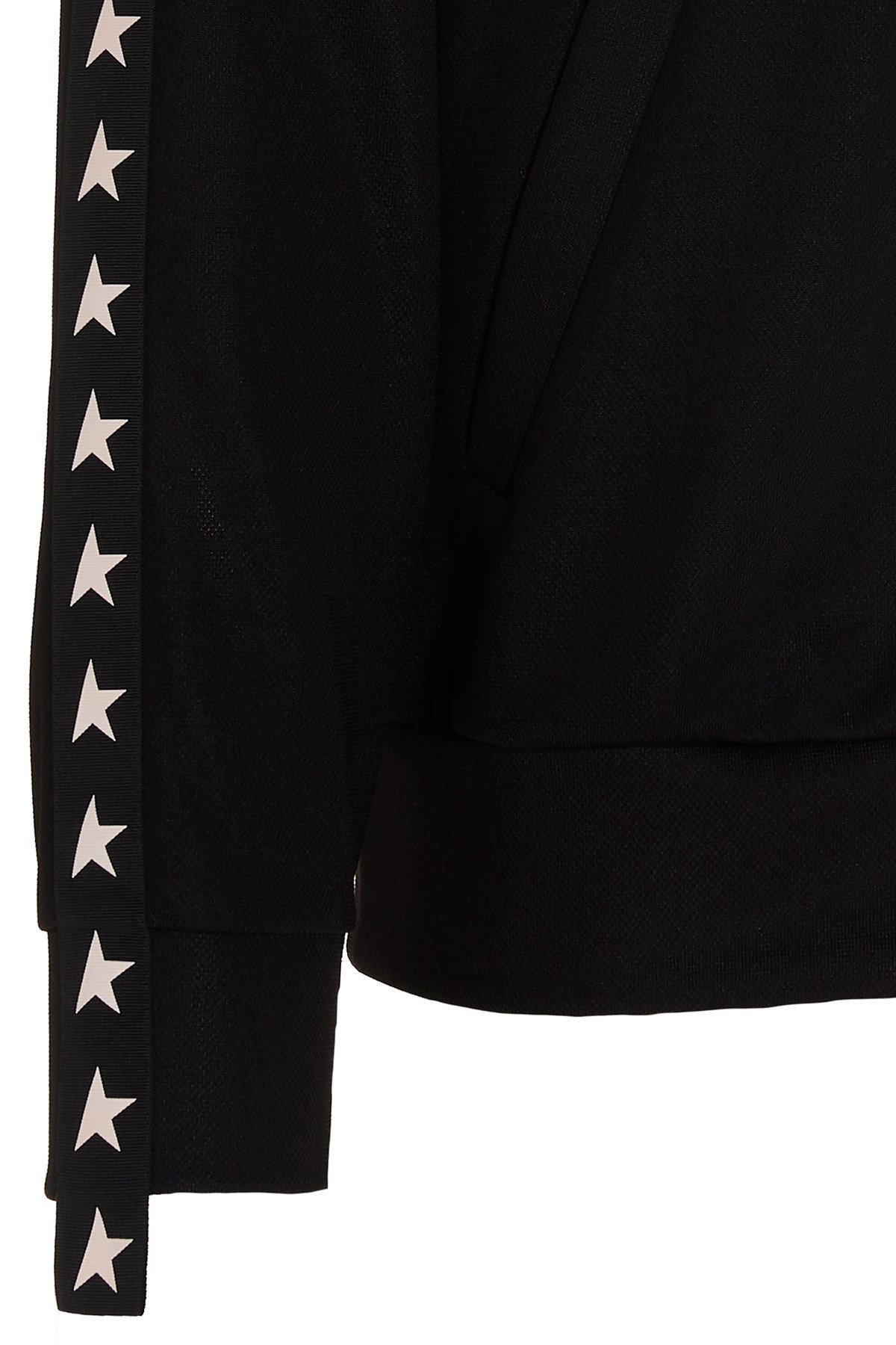 Golden Goose Black Denis Track Sweatshirt In Black