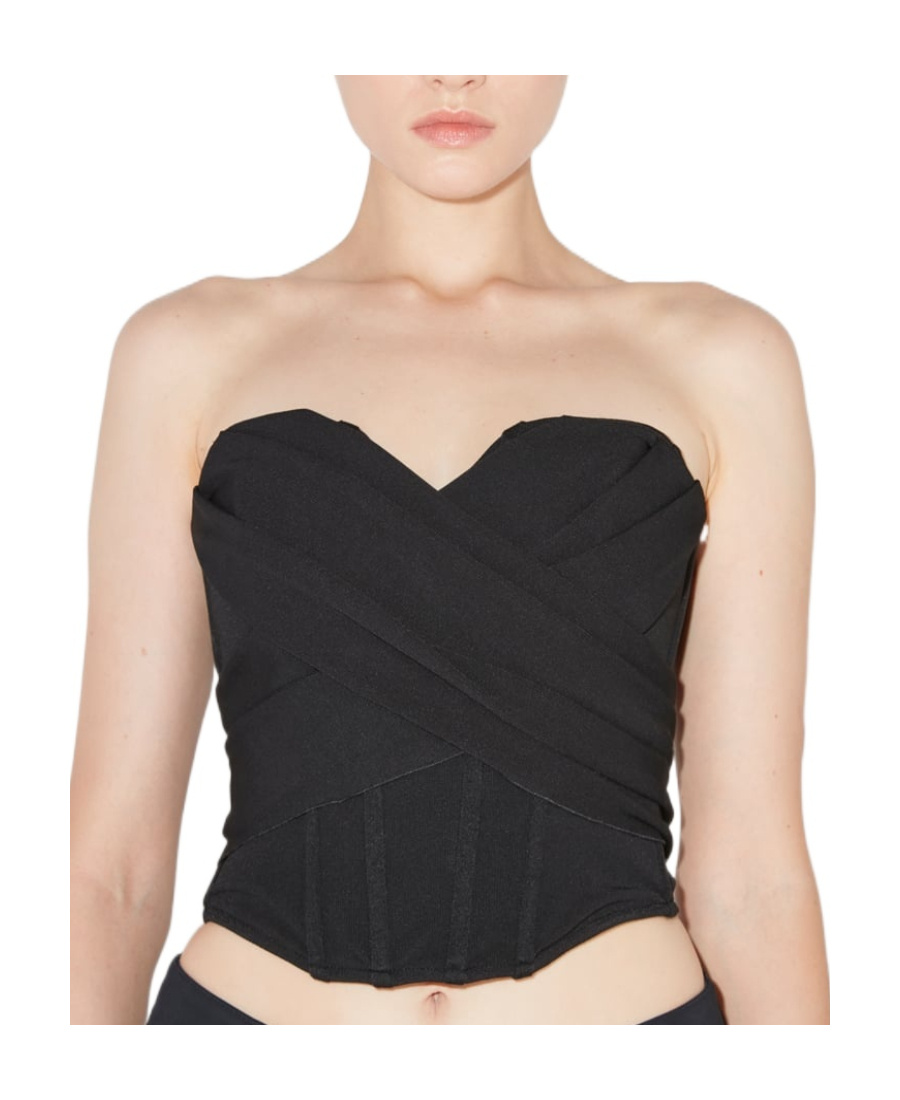 Misbhv Bianca Bandage Corset In Black