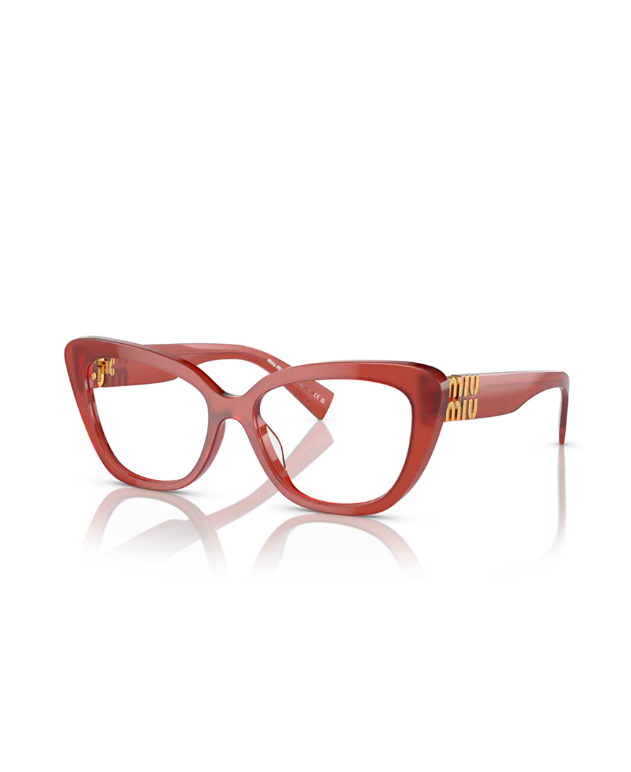 Miu Miu Logo Flat Mirror In Brown