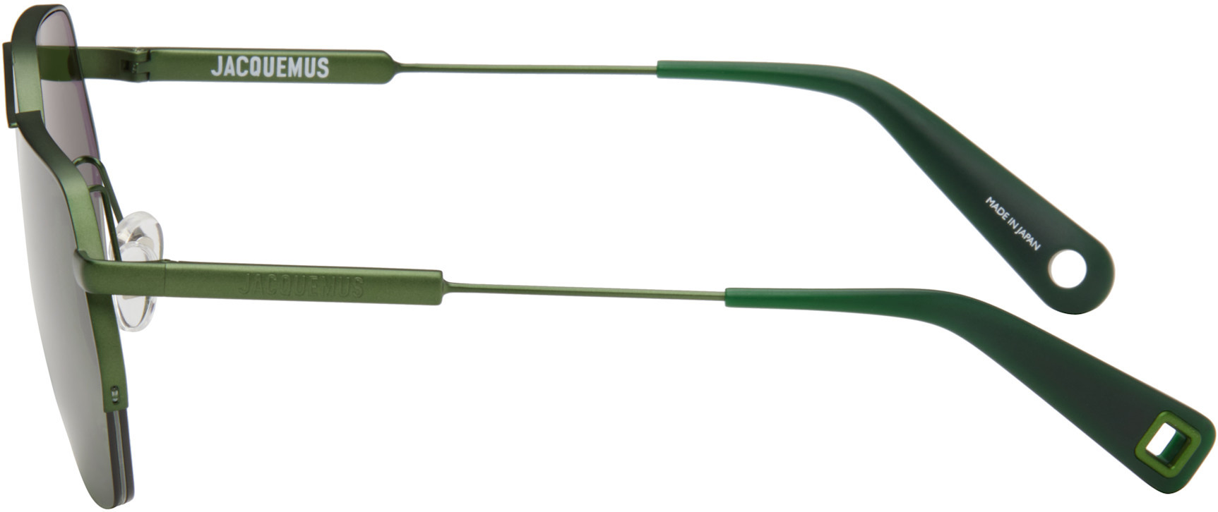 Jacquemus Logo Sunglasses In Green