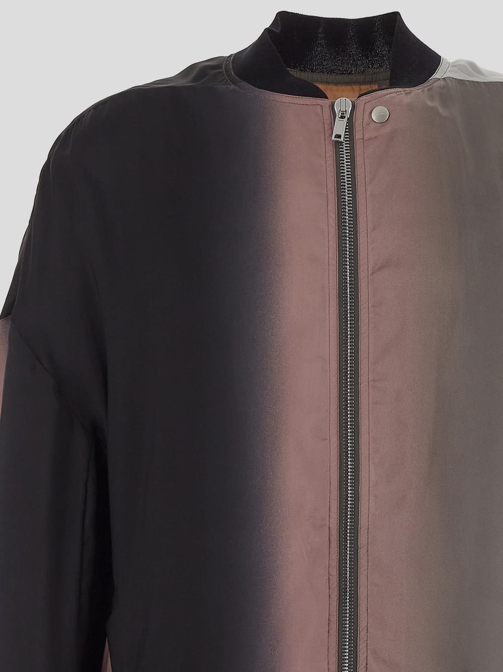 Rick Owens Long-sleeved Zipper Casual Jacket In Black