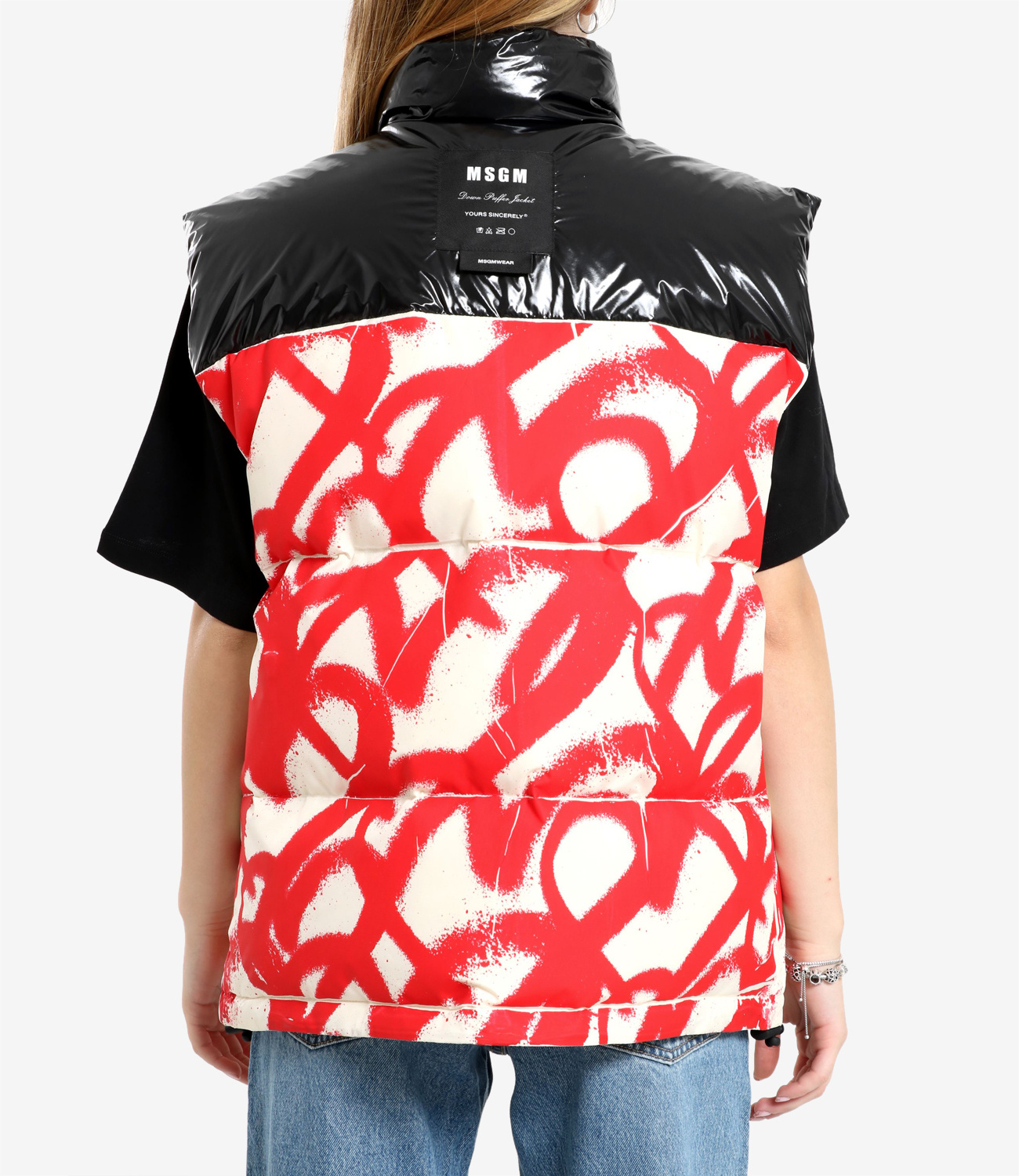 Msgm Sleeveless Vest In Red