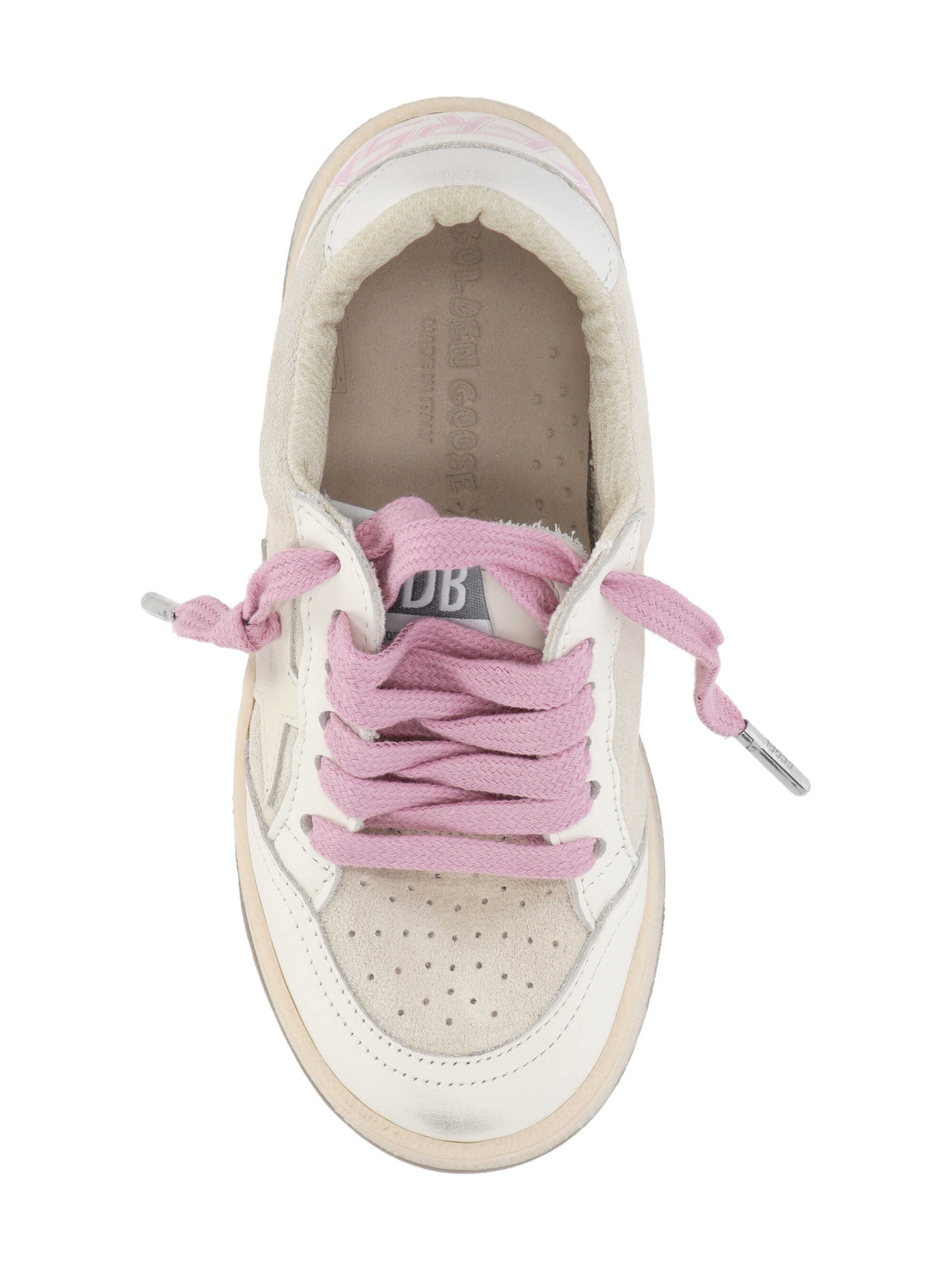 Golden Goose Suede Lace-up Sneakers In Neutral