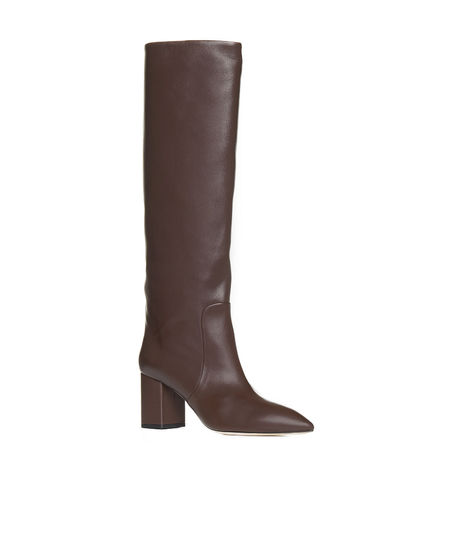 Paris Texas 70mm Leather Knee-high Boots In Brown