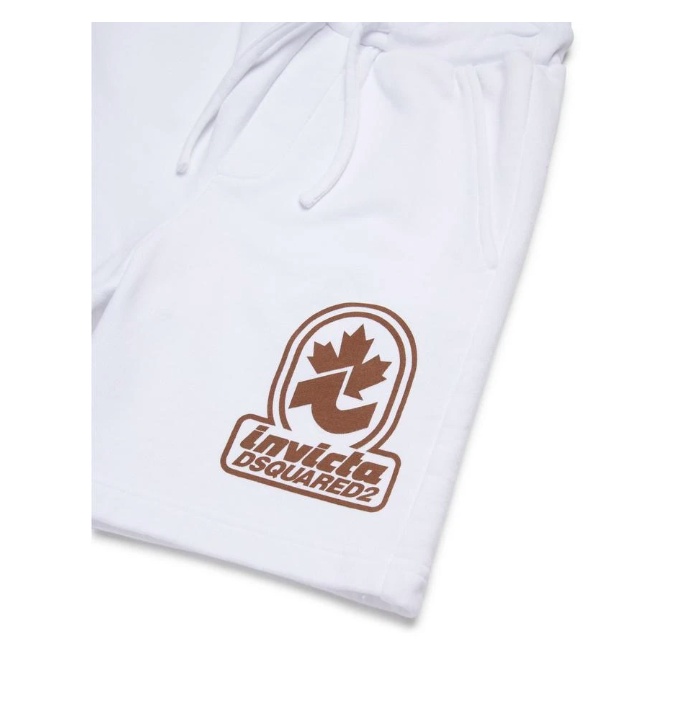 Dsquared2 Logo-print Track Shorts In White