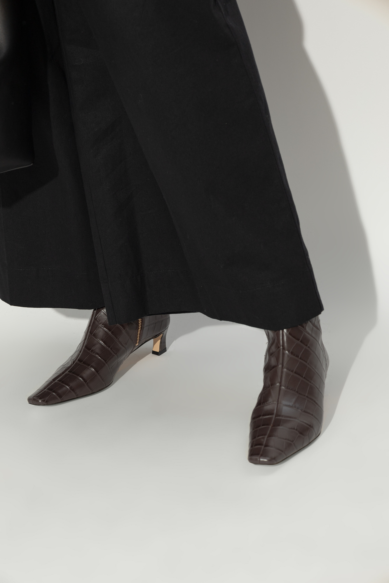 MICHAEL KORS 45MM COSMO CROCODILE-EMBOSSED BOOTS