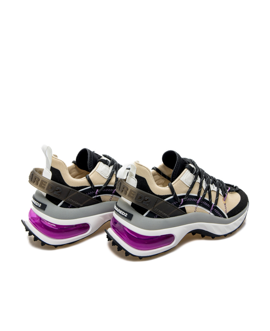 Dsquared2 Bubble Panelled Sneakers In Multicolor