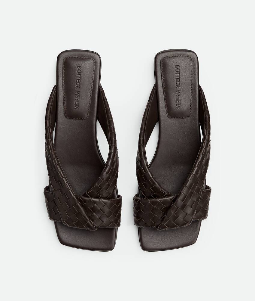 Bottega Veneta Riva Flat Mule In Brown