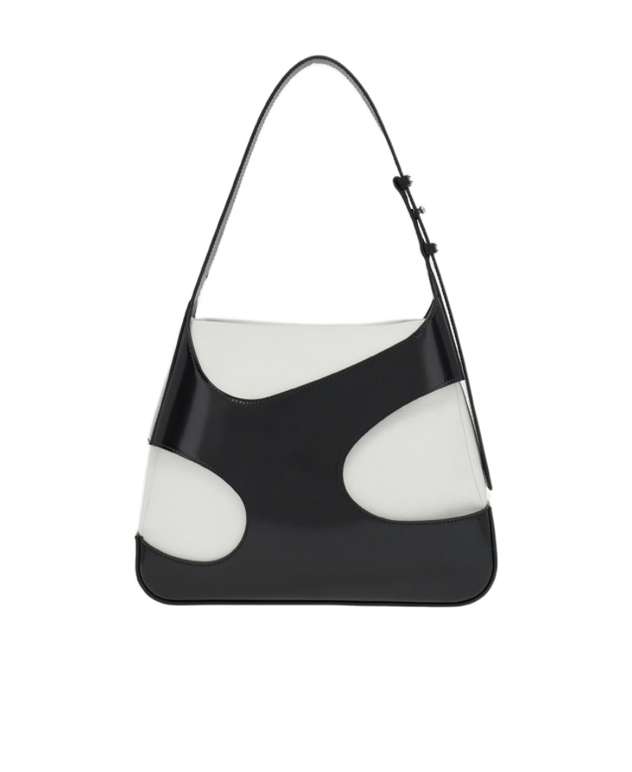 FERRAGAMO SALVATORE FERRAGAMO CUT-OUT DETAILED LOGO DEBOSSED SHOULDER BAG