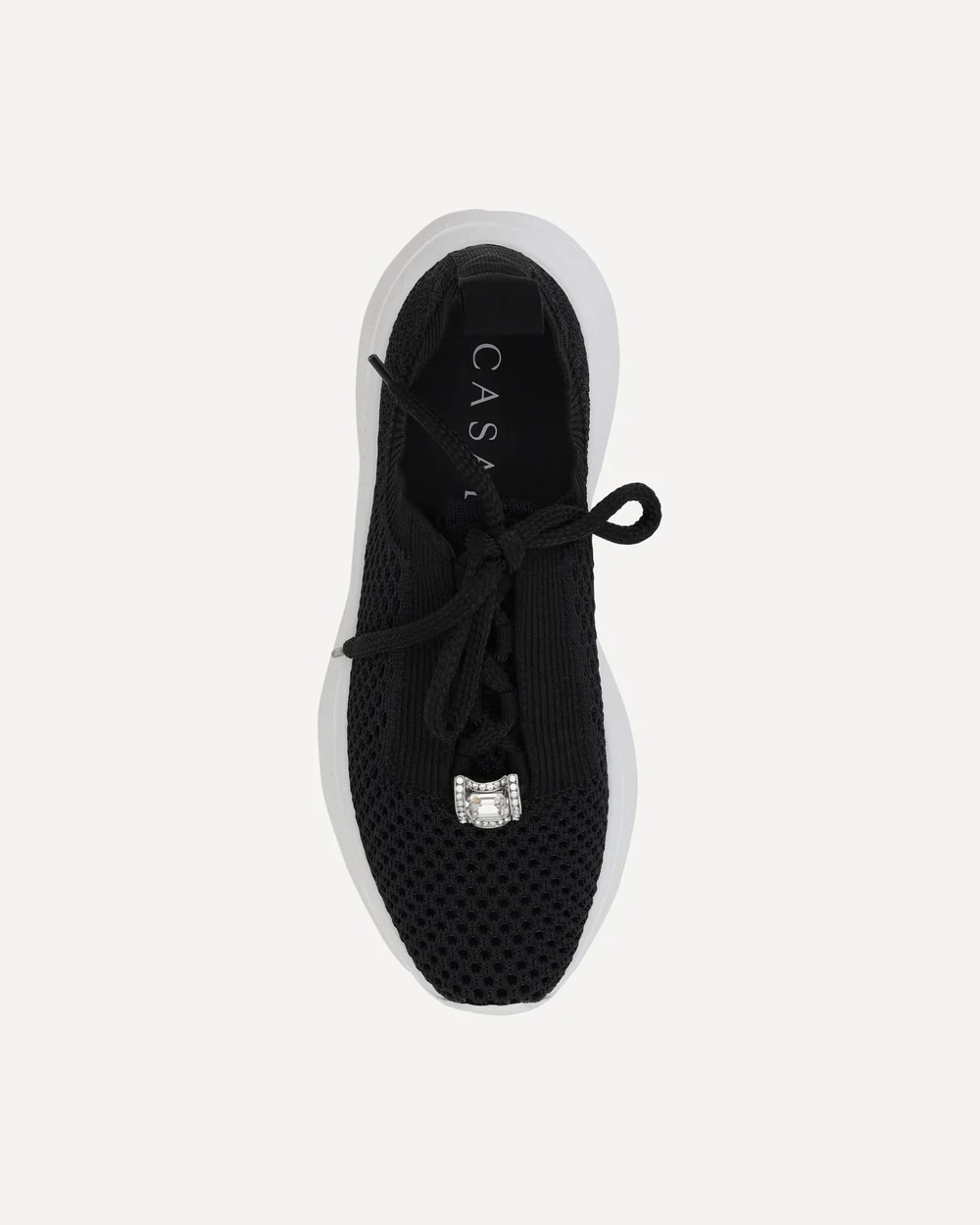 Casadei Mia Knitted Lace-up Sneakers