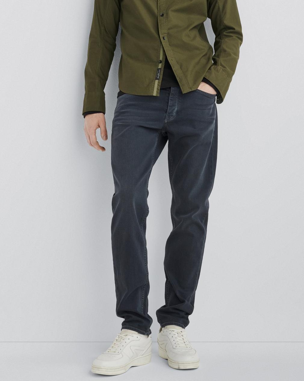 Rag & Bone Belt Ring Denim Trousers In Black